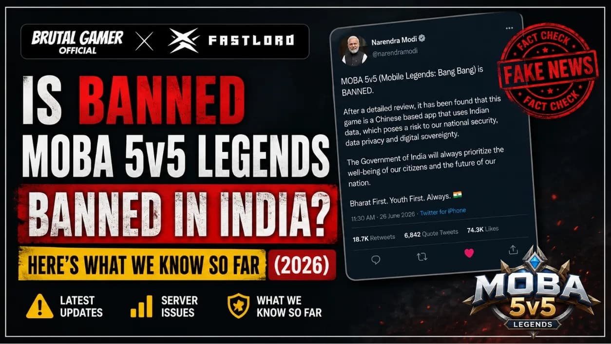 MOBA 5v5 Legends Banned in India? Server Issues, Instagram Ban & Latest Official Updates (2026)